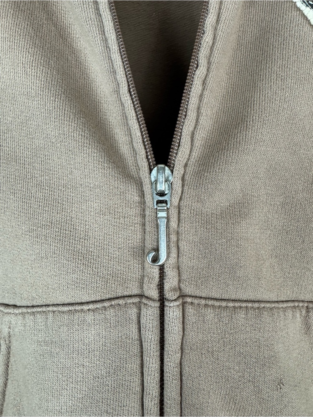 VTG Y2K House of Juicy Couture Zip Up Jacket Brown tan Rhinestone Cotton E - Picture 6 of 15